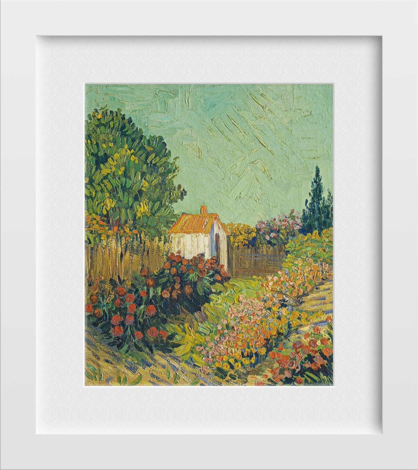 Garden Landscape Painting - Meri Deewar 5 : 6 Vertical Premium Wall Art Canvas by MeriDeewar