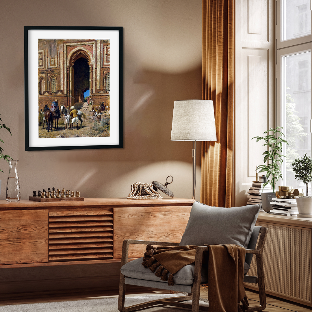 Gateway of Alahoudin Painting 2 : 3 Vertical Premium Wall Art Canvas by MeriDeewar