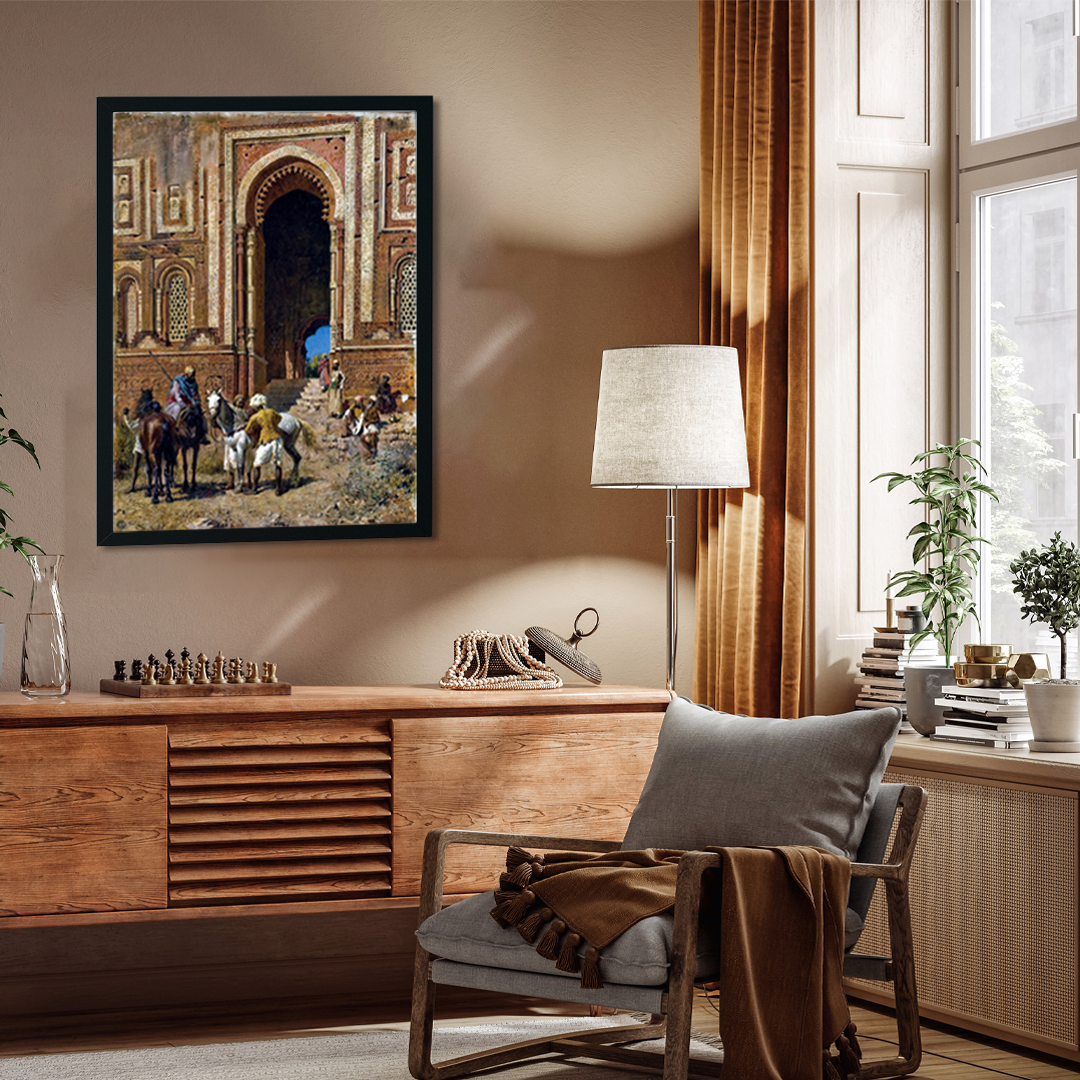 Gateway of Alahoudin Painting 2 : 3 Vertical Premium Wall Art Canvas by MeriDeewar
