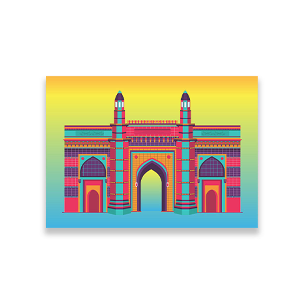 Gatway of india  painting 3 : 2 Horizontal Premium Wall Art Canvas by MeriDeewar