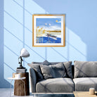 Geese by the beach wall art Painting - Meri Deewar 1 : 1 Square Premium Wall Art Canvas by MeriDeewar