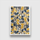 Geometric Multicolored Painting 2 : 3 Vertical Premium Wall Art Canvas by MeriDeewar