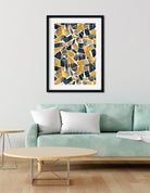 Geometric Multicolored Painting 2 : 3 Vertical Premium Wall Art Canvas by MeriDeewar