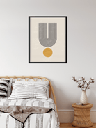 Geometric set Painting 4 :5 Vertical Premium Wall Art Canvas by MeriDeewar