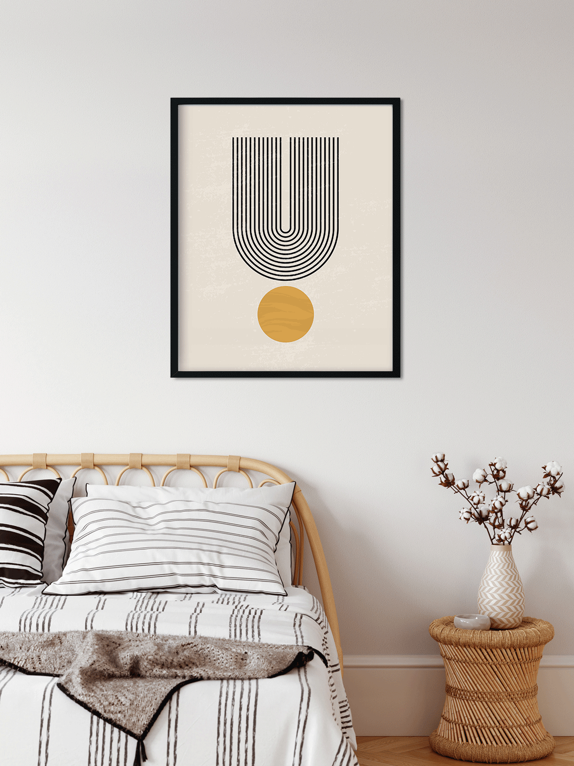 Geometric set Painting 4 :5 Vertical Premium Wall Art Canvas by MeriDeewar