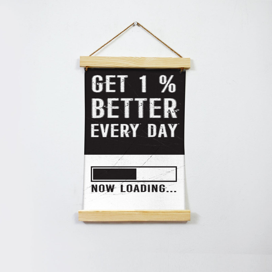 Get 1% Better every day Poster Canvas Hanging Canvas Premium Wall Art Canvas by MeriDeewar