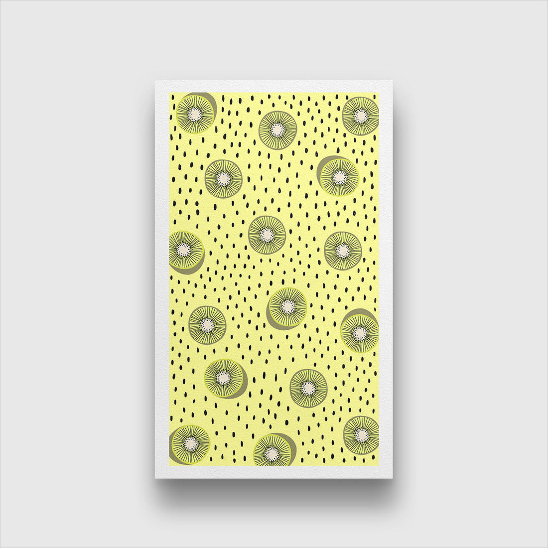 Ghouls and Goodies Spider Lime Painting 2 : 3 Vertical Premium Wall Art Canvas by MeriDeewar