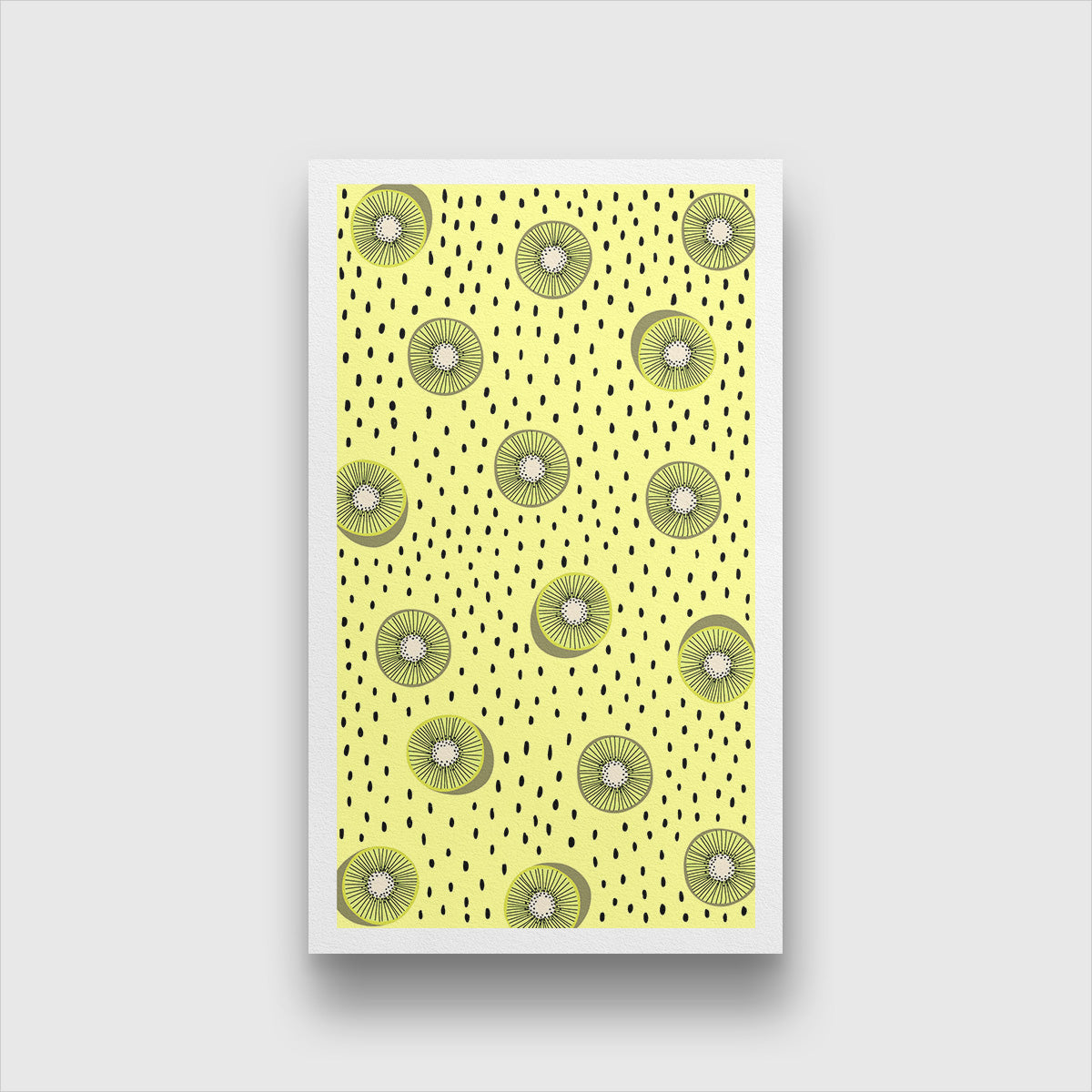 Ghouls and Goodies Spider Lime Painting 2 : 3 Vertical Premium Wall Art Canvas by MeriDeewar