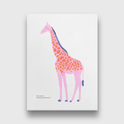 Giraffe minimalist Painting 3 : 4.2 Vertical Premium Wall Art Canvas by MeriDeewar