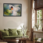 Girl with a Horse Wall Painting 3 : 2 Horizontal Premium Wall Art Canvas by MeriDeewar