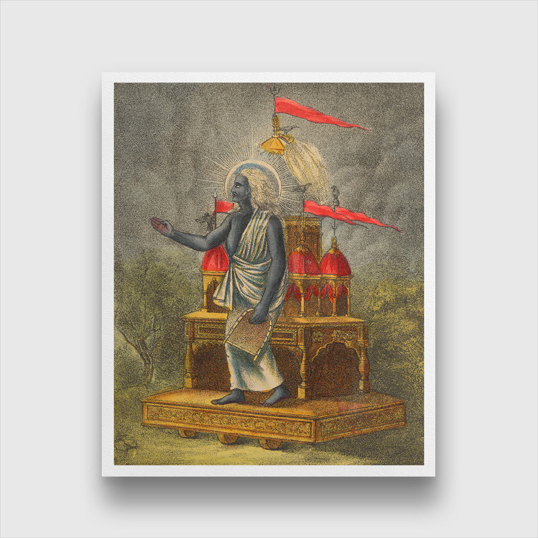 Goddess Dhumavati Painting 4 :5 Vertical Premium Wall Art Canvas by MeriDeewar