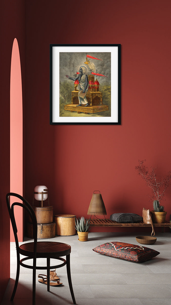 Goddess Dhumavati Painting 4 :5 Vertical Premium Wall Art Canvas by MeriDeewar