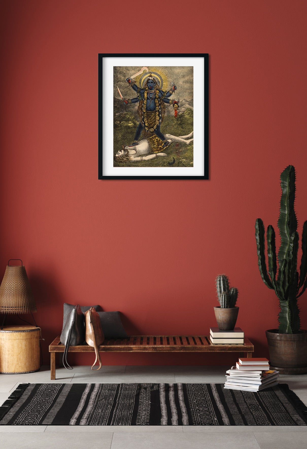Goddess Tara Painting 5 : 6 Vertical Premium Wall Art Canvas by MeriDeewar