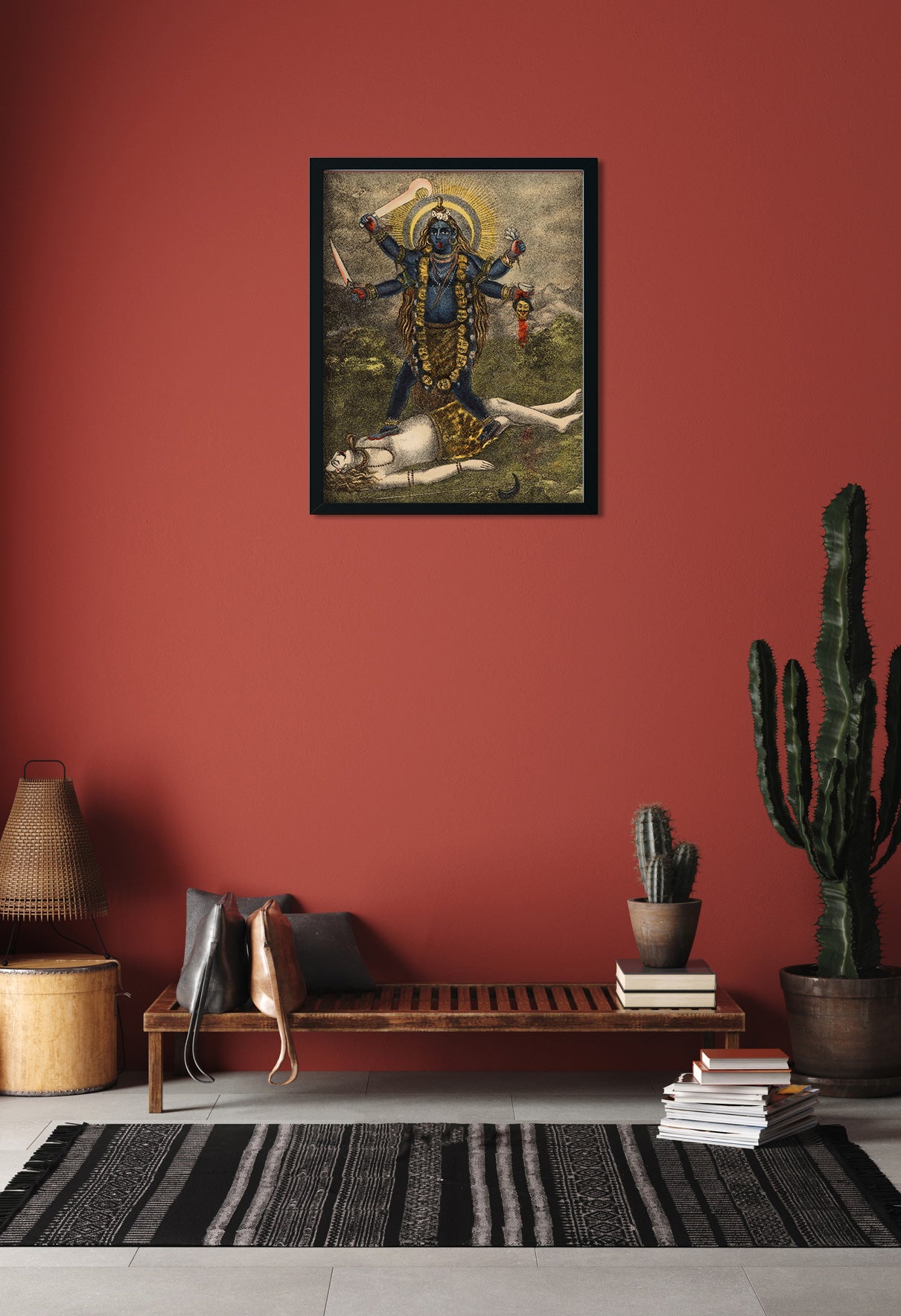 Goddess Tara Painting 5 : 6 Vertical Premium Wall Art Canvas by MeriDeewar