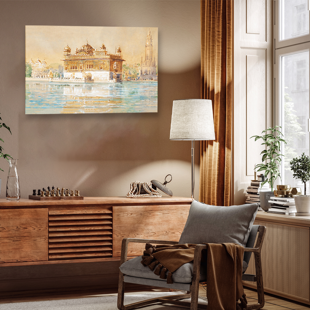 Golden Temple Amritsar 3 : 2 Horizontal Premium Wall Art Canvas by MeriDeewar