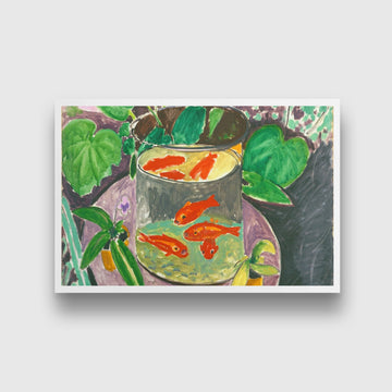 Goldfish Painting - Meri Deewar 3 : 2 Horizontal Premium Wall Art Canvas by MeriDeewar