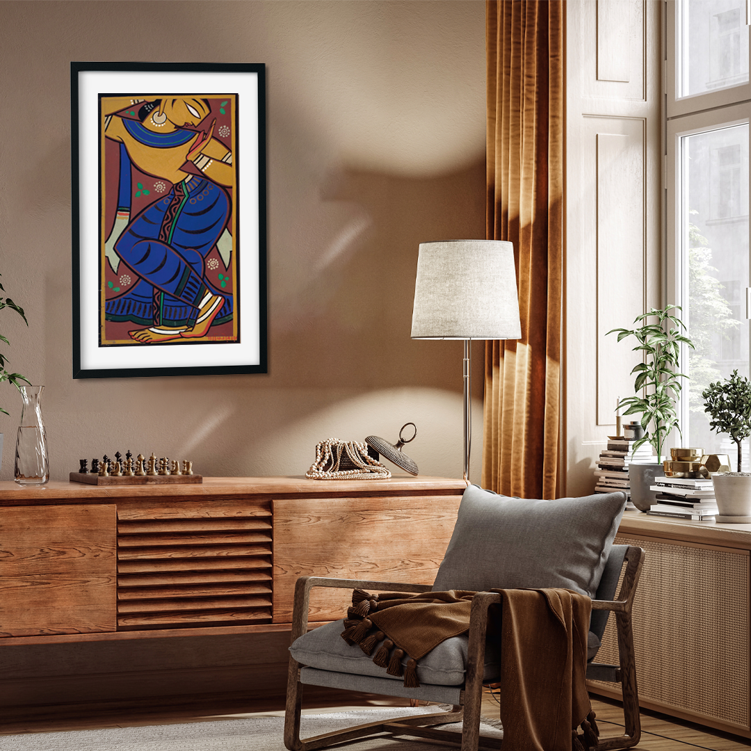 Gopini Painting 2 : 3 Vertical Premium Wall Art Canvas by MeriDeewar