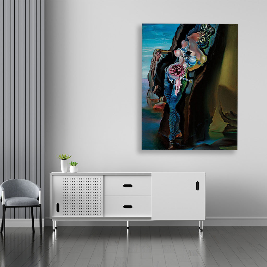 GRADIVA Painting - Meri  Deewar 3 : 4 Vertical Premium Wall Art Canvas by MeriDeewar