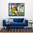 Grape Arbor Painting - MeriDeewar 6 : 5 Horizontal Premium Wall Art Canvas by MeriDeewar