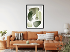 Grey green abstract watercolor Painting 3 : 4 Vertical Premium Wall Art Canvas by MeriDeewar