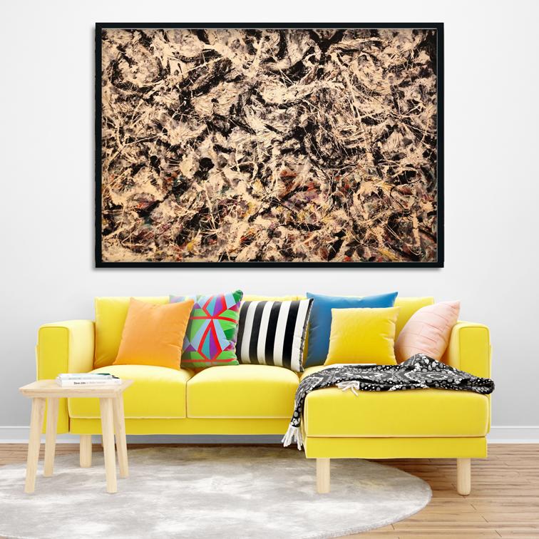 greyed rainbow Painting - Meri Deewar 3 : 2 Horizontal Premium Wall Art Canvas by MeriDeewar