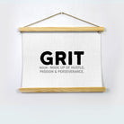 Grit Poster Hanging Canvas Hanging Canvas Premium Wall Art Canvas by MeriDeewar