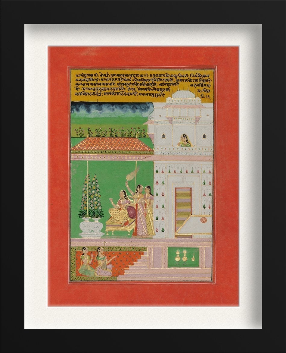Gunakali Ragini, C. 1750. India, Rajasthan Painting - Meri Deewar 2 : 3 Vertical Premium Wall Art Canvas by MeriDeewar