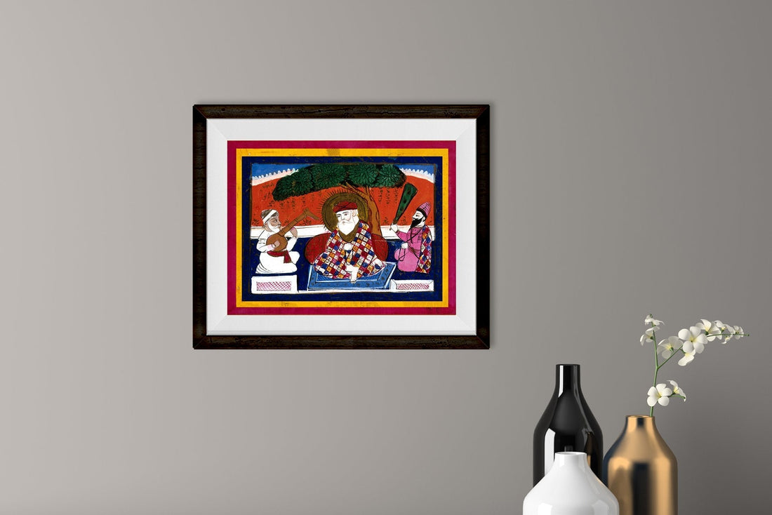 Guru Nanak Painting - Meri Deewar 4 :5 Vertical Premium Wall Art Canvas by MeriDeewar
