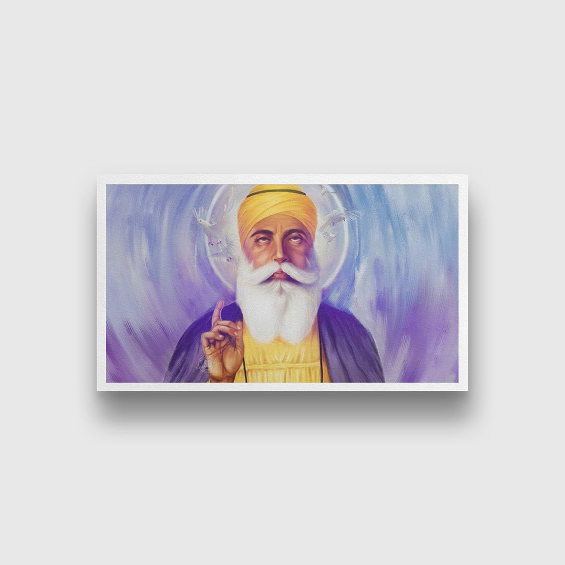 Gurunanak Painting - Meri Deewar 3 : 2 Horizontal Premium Wall Art Canvas by MeriDeewar