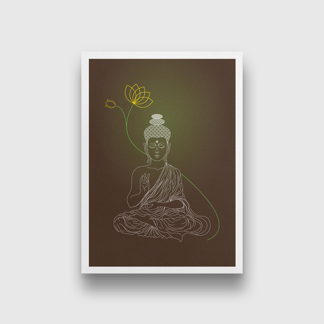 Gutam budhha painting 3 : 4.2 Vertical Premium Wall Art Canvas by MeriDeewar