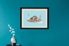 Hagia Sophia Illustration Painting - Meri Deewar 3 : 2 Horizontal Premium Wall Art Canvas by MeriDeewar