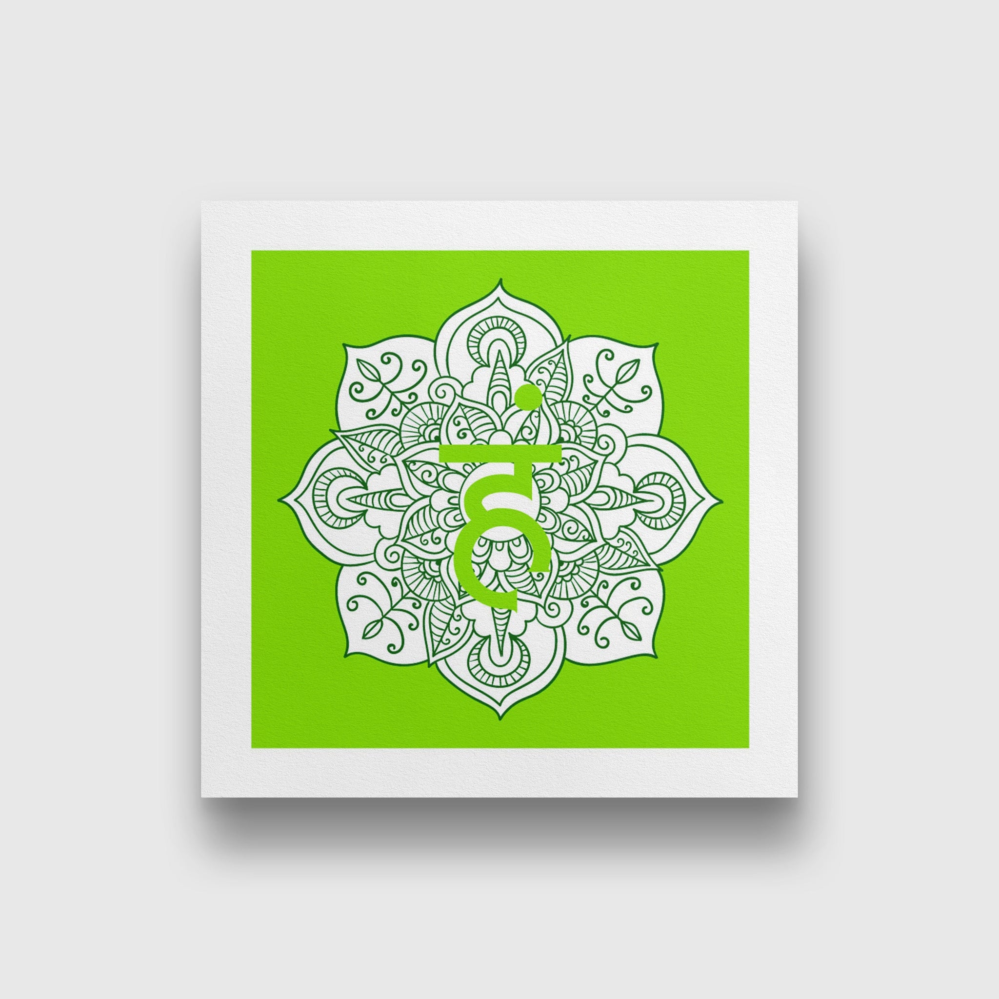 ham yoga chakra 1 : 1 Square Premium Wall Art Canvas by MeriDeewar