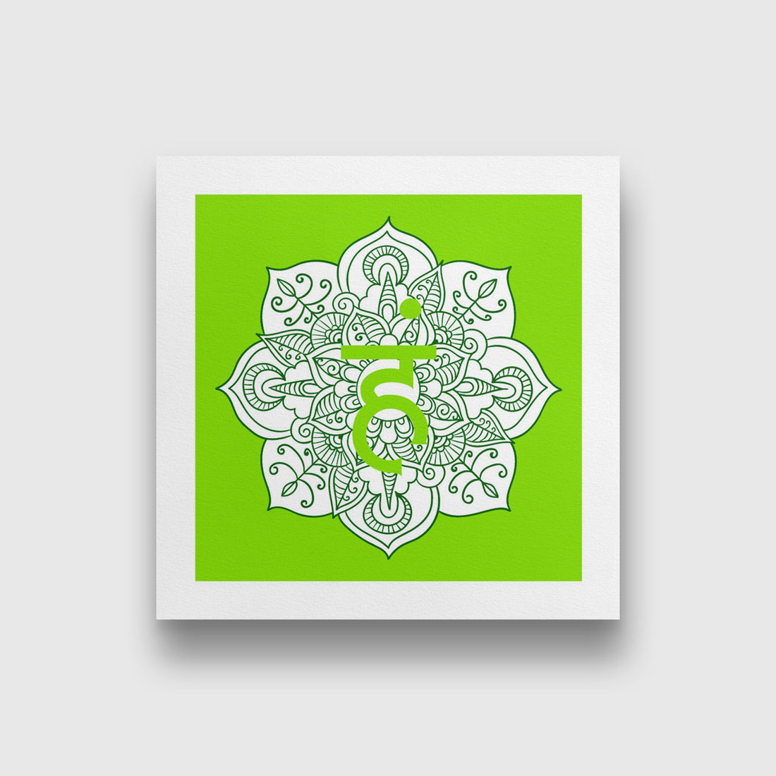 ham yoga chakra 1 : 1 Square Premium Wall Art Canvas by MeriDeewar