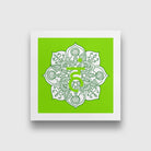 ham yoga chakra 1 : 1 Square Premium Wall Art Canvas by MeriDeewar