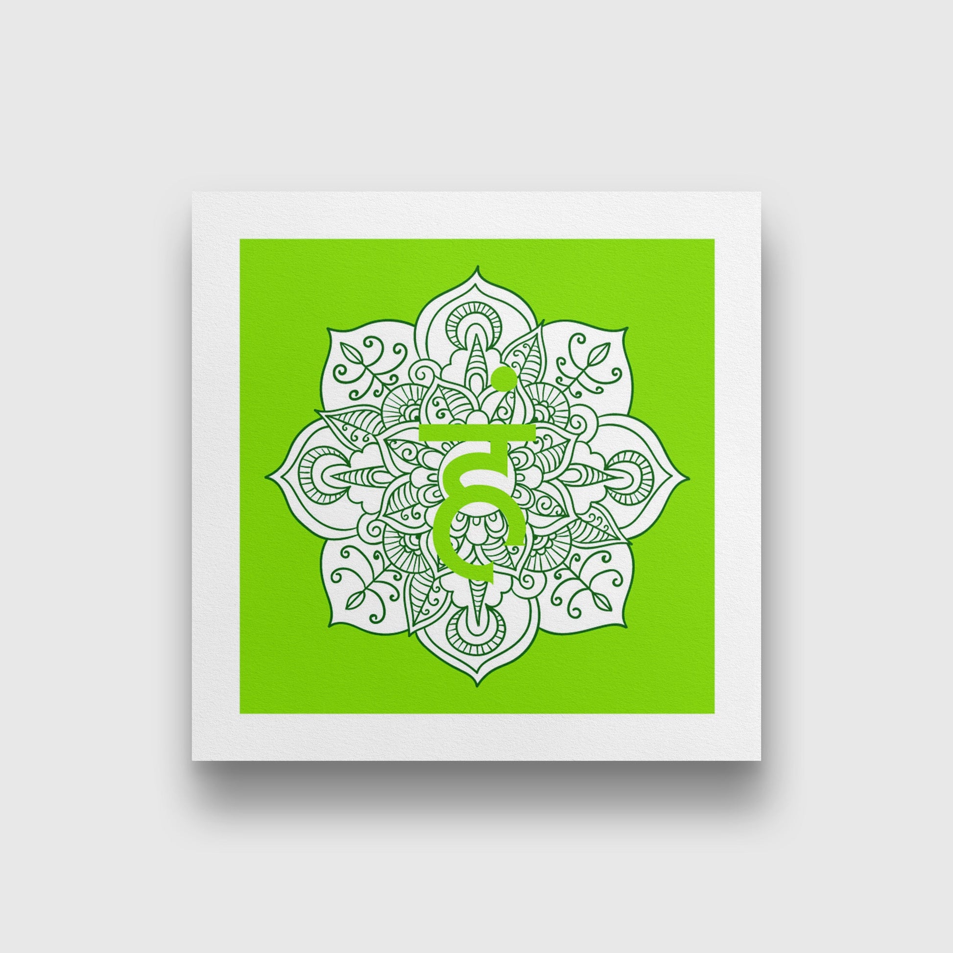 ham yoga chakra 1 : 1 Square Premium Wall Art Canvas by MeriDeewar