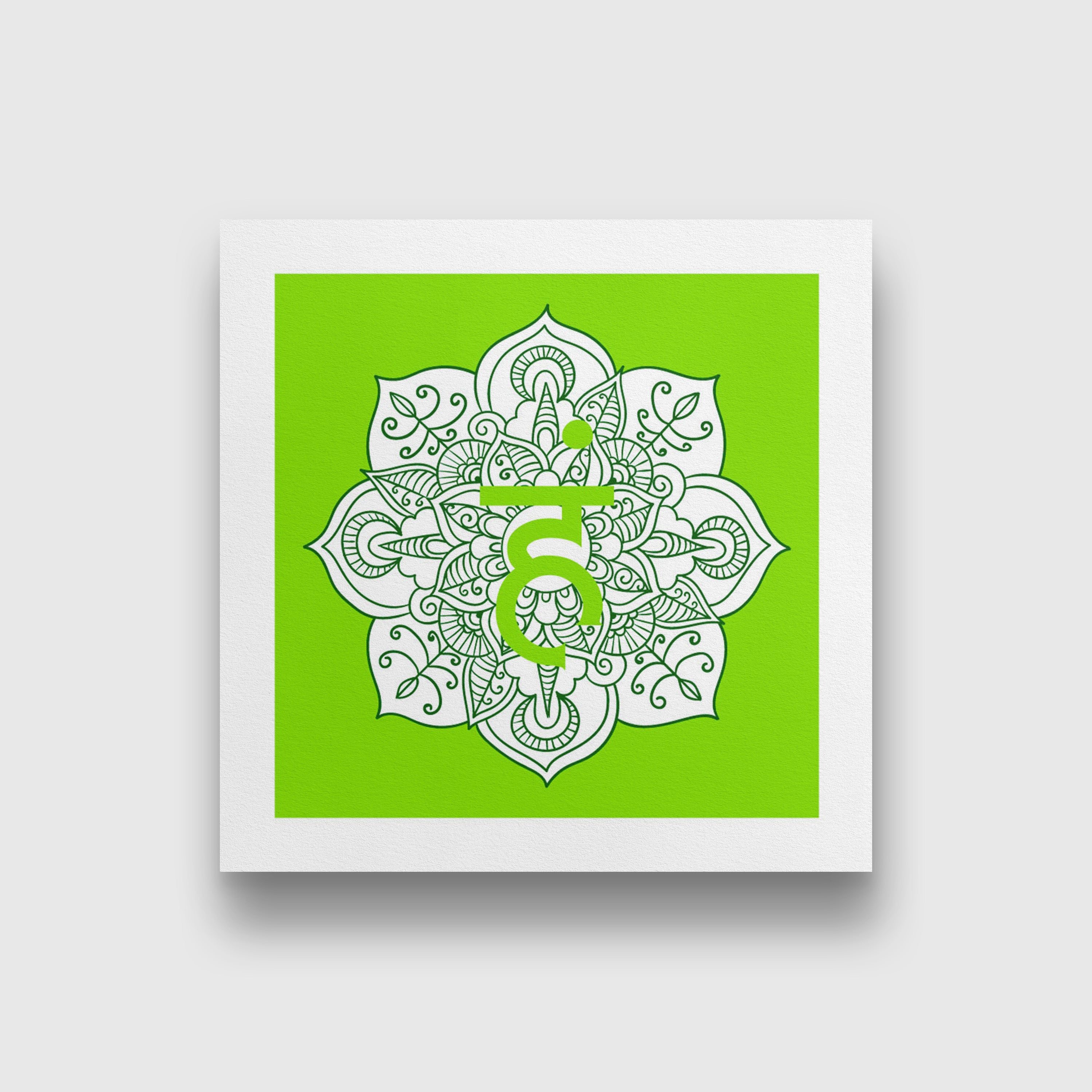ham yoga chakra 1 : 1 Square Premium Wall Art Canvas by MeriDeewar
