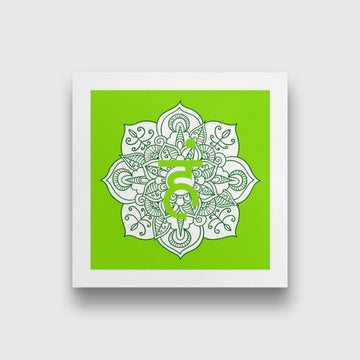 ham yoga chakra 1 : 1 Square Premium Wall Art Canvas by MeriDeewar