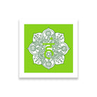 ham yoga chakra 1 : 1 Square Premium Wall Art Canvas by MeriDeewar