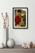 Hamsa damayanti By Raja Ravi Varma Painting - Meri Deewar 2 : 3 Vertical Premium Wall Art Canvas by MeriDeewar