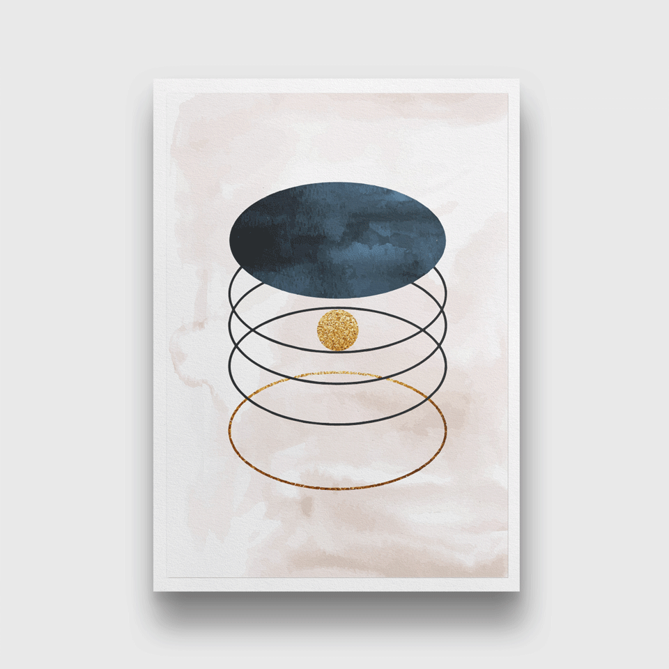 Hand painted watercolor abstract Painting 3 : 4.2 Vertical Premium Wall Art Canvas by MeriDeewar