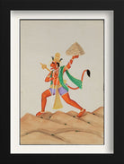 Hanuman carrying the mountain Painting - Meri Deewar 2 : 3 Vertical Premium Wall Art Canvas by MeriDeewar