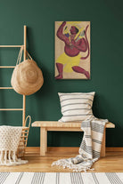 Hanuman Painting 1 : 2 Vertical Premium Wall Art Canvas by MeriDeewar