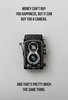 happiness is a camera poster Poster A3 / Poster Premium Wall Art Canvas by MeriDeewar