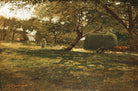 Harvest Scene painting - Meri Deewar 3 : 2 Horizontal Premium Wall Art Canvas by MeriDeewar