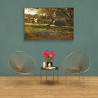 Harvest Scene painting - Meri Deewar 3 : 2 Horizontal Premium Wall Art Canvas by MeriDeewar