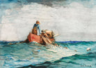 Hauling in the Nets painting - Meri Deewar 3 : 2 Horizontal Premium Wall Art Canvas by MeriDeewar