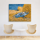 he Siesta (1890) famous painting 5 : 4 Horizontal Premium Wall Art Canvas by MeriDeewar