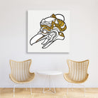 Head of Garuda Reijer Stolk Painting - Meri Deewar 1 : 1 Square Premium Wall Art Canvas by MeriDeewar