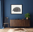 Hedgehog Painting 5 : 4 Horizontal Premium Wall Art Canvas by MeriDeewar