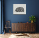 Hedgehog Painting 5 : 4 Horizontal Premium Wall Art Canvas by MeriDeewar